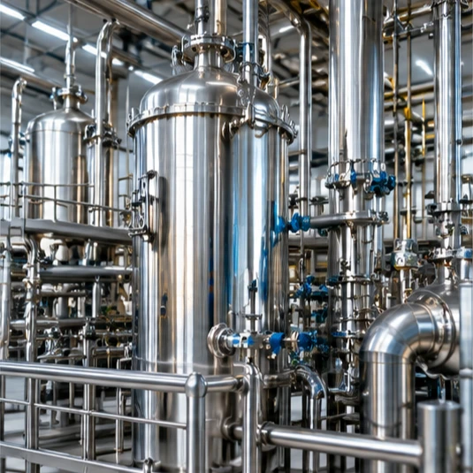 Stainless steel distillation columns – industrial alcohol